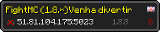 Userbar 320x64 in minecraft style for 51.81.104.175:5023