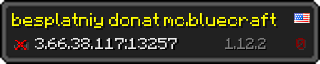 Userbar 320x64 in Minecraft-Stil für den Server 3.66.38.117:13257