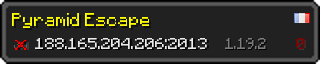 Userbar 320x64 in minecraft style for 188.165.204.206:2013