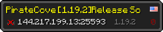 Userbar 320x64 in minecraft style for 144.217.199.13:25593