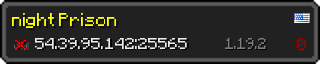 Userbar 320x64 in Minecraft-Stil für den Server 54.39.95.142:25565