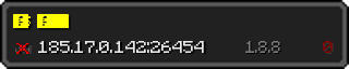 Userbar 320x64 in minecraft style for 185.17.0.142:26454