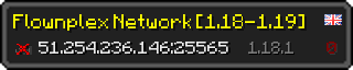 Userbar 320x64 in minecraft style for 51.254.236.146:25565