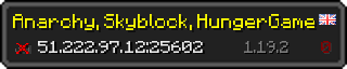 Userbar 320x64 in minecraft style for 51.222.97.12:25602