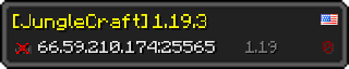 Юзербар 320x64 у стилі майнкрафт для сервера 66.59.210.174:25565