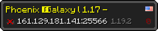 Userbar 320x64 in Minecraft-Stil für den Server 161.129.181.141:25566