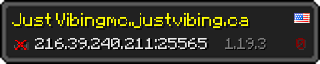 Userbar 320x64 in minecraft style for 216.39.240.211:25565