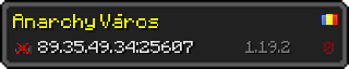 Userbar 320x64 in minecraft style for 89.35.49.34:25607