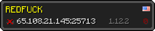 Userbar 320x64 in minecraft style for 65.108.21.145:25713