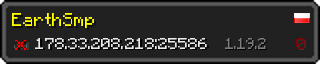 Userbar 320x64 in Minecraft-Stil für den Server 178.33.208.218:25586