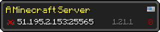 Userbar 320x64 in minecraft style for 51.195.2.153:25565