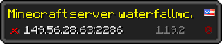 Userbar 320x64 in minecraft style for 149.56.28.63:2286