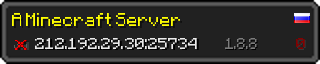 Userbar 320x64 in minecraft style for 212.192.29.30:25734