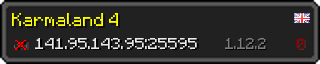 Userbar 320x64 in minecraft style for 141.95.143.95:25595