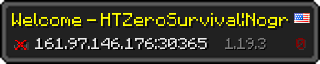 Userbar 320x64 in minecraft style for 161.97.146.176:30365