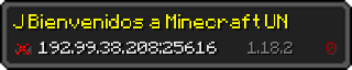 Userbar 320x64 in minecraft style for 192.99.38.208:25616