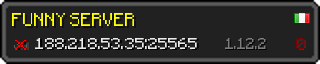 Userbar 320x64 in minecraft style for 188.218.53.35:25565