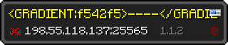 Userbar 320x64 in minecraft style for 198.55.118.137:25565