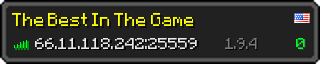 Userbar 320x64 in Minecraft-Stil für den Server 66.11.118.242:25559