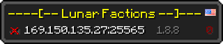 Userbar 320x64 in minecraft style for 169.150.135.27:25565