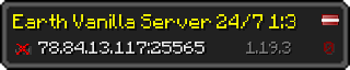 Userbar 320x64 in Minecraft-Stil für den Server 78.84.13.117:25565