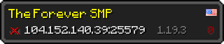 Userbar 320x64 in minecraft style for 104.152.140.39:25579