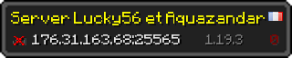 Userbar 320x64 in Minecraft-Stil für den Server 176.31.163.68:25565