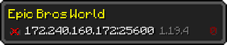 Userbar 320x64 in Minecraft-Stil für den Server 172.240.160.172:25600