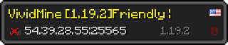 Userbar 320x64 in minecraft style for 54.39.28.55:25565