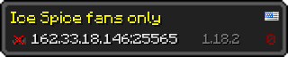 Userbar 320x64 in minecraft style for 162.33.18.146:25565