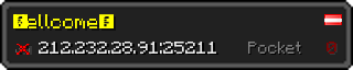 Userbar 320x64 in minecraft style for 212.232.28.91:25211