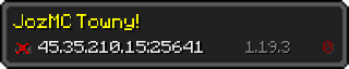 Userbar 320x64 in minecraft style for 45.35.210.15:25641