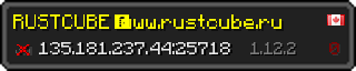 Userbar 320x64 in Minecraft-Stil für den Server 135.181.237.44:25718