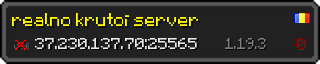 Userbar 320x64 in Minecraft-Stil für den Server 37.230.137.70:25565