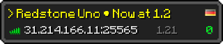 Userbar 320x64 in Minecraft-Stil für den Server 31.214.166.11:25565