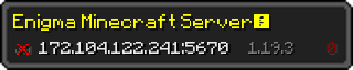 Userbar 320x64 in Minecraft-Stil für den Server 172.104.122.241:5670