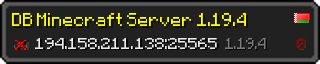 Userbar 320x64 in minecraft style for 194.158.211.138:25565