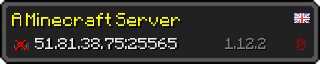 Userbar 320x64 in minecraft style for 51.81.38.75:25565