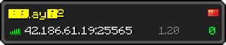 Userbar 320x64 in Minecraft-Stil für den Server 42.186.61.19:25565