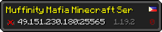 Userbar 320x64 in minecraft style for 49.151.230.180:25565