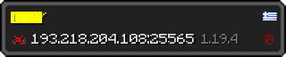 Userbar 320x64 in minecraft style for 193.218.204.108:25565