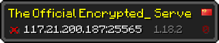 Userbar 320x64 in minecraft style for 117.21.200.187:25565