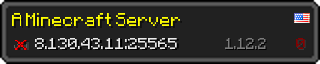 Userbar 320x64 in Minecraft-Stil für den Server 8.130.43.11:25565