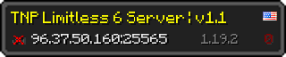 Userbar 320x64 in minecraft style for 96.37.50.160:25565