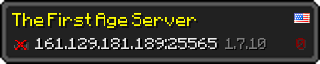 Userbar 320x64 in minecraft style for 161.129.181.189:25565