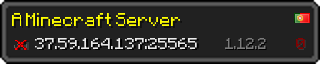 Userbar 320x64 in minecraft style for 37.59.164.137:25565