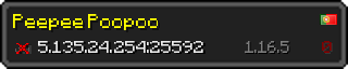 Userbar 320x64 in minecraft style for 5.135.24.254:25592