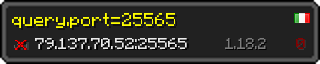 Userbar 320x64 in minecraft style for 79.137.70.52:25565