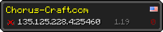 Userbar 320x64 in minecraft style for 135.125.228.4:25460