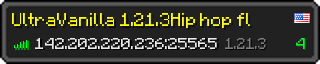 Userbar 320x64 in Minecraft-Stil für den Server 142.202.220.236:25565